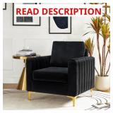 $244 *GREY* CEDARPOINT UPHOLSTERED VELVET TUFTED C