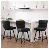 $236 26"SWIVEL UPHOLSTERED BAR STOOL