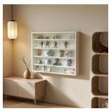 5-TIER DISPLAY CABINET, GLASS DISPLAY CASE WITH 2