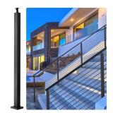 VEVOR UNDRILLED CABLE RAILING POST, NO HOLES, 42X2