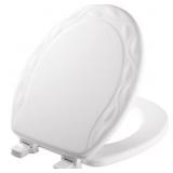 MAYFAIR BY BEMIS IVY ROUND WHITE ENAMELED WOOD TOI