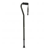 MEDLINE ALUMINUM OFFSET WALKING CANE IS PORTABLE A