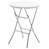 BTEXPERT 32" ROUND 43" BAR HEIGHT WHITE GRANITE PL