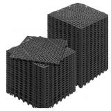 VEVOR INTERLOCKING TILE 50PCS BLACK, DRAINAGE TILE