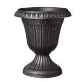 TRADITIONAL 10 IN. X 12 IN. SILVER PLASTIC URN