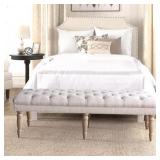 $249 LAYLA NATURAL 64.25 IN. BEDROOM BENCH BACKLES