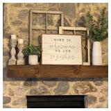 $120 MIDWOOD HAND CARVED RUSTIC XL FIREPLACE MANTE