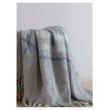 NAUTICA RYAN COVE PLAID FAUX THROW BLANKET