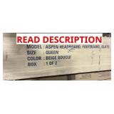 $426 GENERIC, ASPEN PLATFORM BED, QUEEN, WHITE BOU