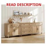 $480 SIDEBOARD CABINET WITH 5 DRAWERS AND 4 DOORS,
