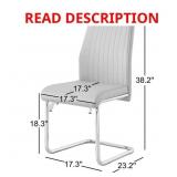 $210 LAZARUS MODERN PADDED FAUX LEATHER & CHROME L