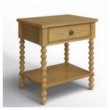 BECKETT ONE DRAWER SOLID WOOD NIGHTSTAND