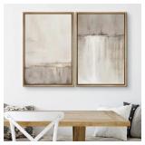 GRUNGE DUOTONE TAN MINIMALIST LANDSCAPE NEUTRAL AR