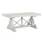 $1089 ARONOFF WOOD TRESTLE DINING TABLE TOP SU