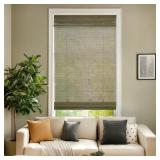 LIGHT-FILTERING CORDLESS MESH GREY RAYON FROM BAMB