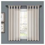 NAYELI WINDOW SOLID SEMI-SHEER CURTAIN PANELS
