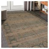 BOTULF ORIENTAL HANDMADE FLATWEAVE BLUE/GREEN AREA