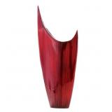$123 MCCULLOCH ACENTUADA POINTED RED GLAZE VASE