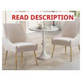 $820 MAYRELI TUFTED VELVET UPHOLSTERED SIDE CHAIR