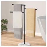 KES FREESTANDING TOWEL STAND 3 BATH TOWEL RACKS WI