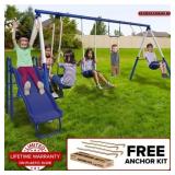 $250 SPORTSPOWER ARCADIA METAL SWING SET WITH TRAP
