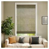 LIGHT-FILTERING CORDLESS MESH GREY RAYON FROM BAMB