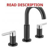 $165 NICOLI WIDESPREAD BATHROOM FAUCET 3 HOLE, 2-H
