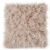 SARO LIFESTYLE MONGOLIAN FAUX FUR POLY FILLED THRO