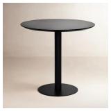 $445 ABODE ROUND METAL BASE DINING TABLE