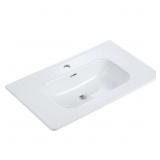 $170 BB04-30-301, INTEGRATED WHITE CERAMIC BASIN,
