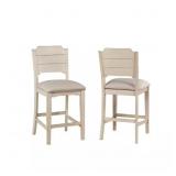 $489 CLARION 26.75 IN. WHITE FULL BACK WOOD BAR ST