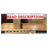 RECTANGULAR DINING TABLE AND BASE 39 H X 118 W