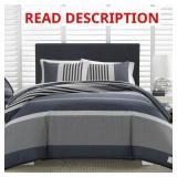 NAUTICA RENDON COTTON GREY DUVET COVER SET