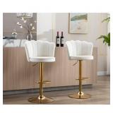 $200 GUYOU SWIVEL ADJUSTABLE BAR STOOLS SET OF 2,
