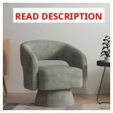 $260 360 DEGREE SWIVEL BARREL UPHOLSTERED MODERN A