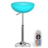 $160 MONIBLOOM LED LIGHT UP BAR TABLE ADJUSTABLE H