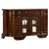 $1044 FURNITURE OF AMERICA BELLAGIO BROWN CHERRY S