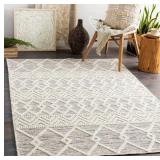 $559 LIVABLISS HYGGE 8 X 10 (FT) WOOL CREAM INDOOR