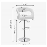 GEORGE 1 ADJUSTABLE BAR STOOLS WITH BACKS ARMS, MO