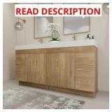 $1960 72' FREESTANDING DOUBLE BATHROOM VANITY SET