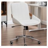 $128 HOME OFFICE CHAIR - UPHOLSTERED FAUX LEATHER