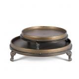 COUNTRY FRENCH IRON TRAY - SET OF 2