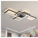 MODERN LED CEILING LIGHT DIMMABLE BLACK CEILING LI