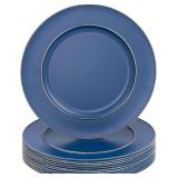 MAONAME BLUE CHARGER PLATES, 13" PLASTIC ROUND CHA
