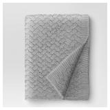 CHUNKY CHENILLE THROW BLANKET GRAY - THRESHOLD