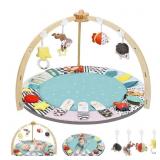 BABY PLAY GYM,6 DEVELOPMENTAL ZONES TUMMY TIME MAT