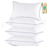 JOLLYVOGUE PILLOWS KING SIZE SET OF 4, WASHABLE SU