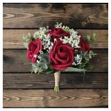 1 LOT OF ASSORTED AMOUNT OF RED ROSE WEDDING BOUQU