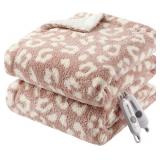 GARVEEHOME HEATED BLANKET QUEEN SIZE, ELECTRIC BLA