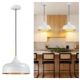 12" HAMMERED METAL PENDANT LIGHT, FARMHOUSE PENDAN